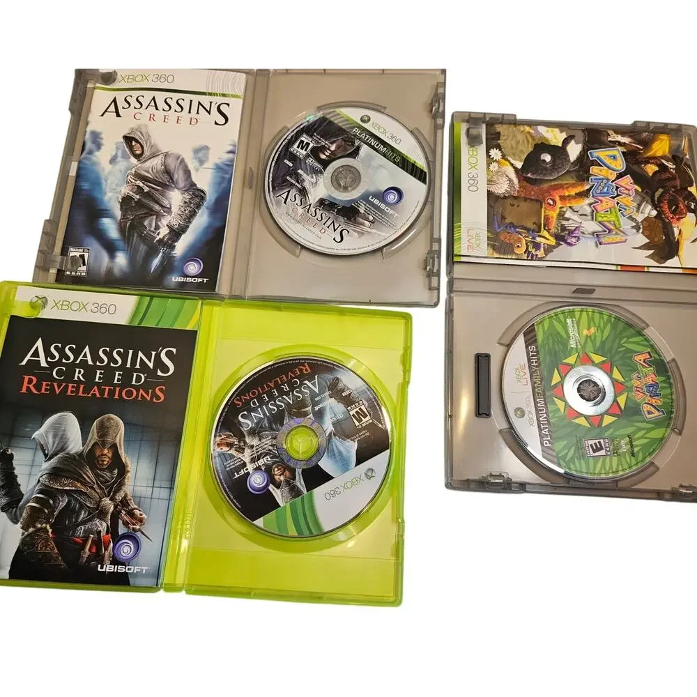 XBOX 360 CD-6 Final Fantasy XI Live Arcade, Tetris, Viva Pinata, Assassin Creed